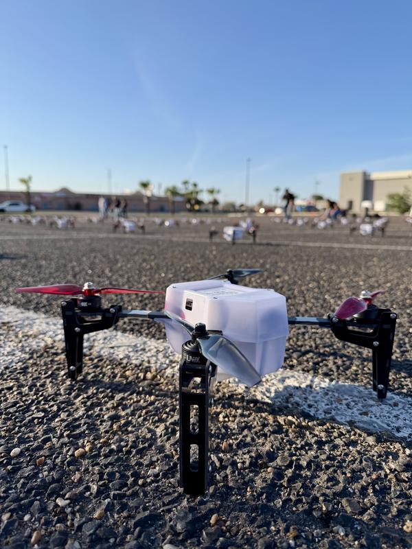 Drone light show production