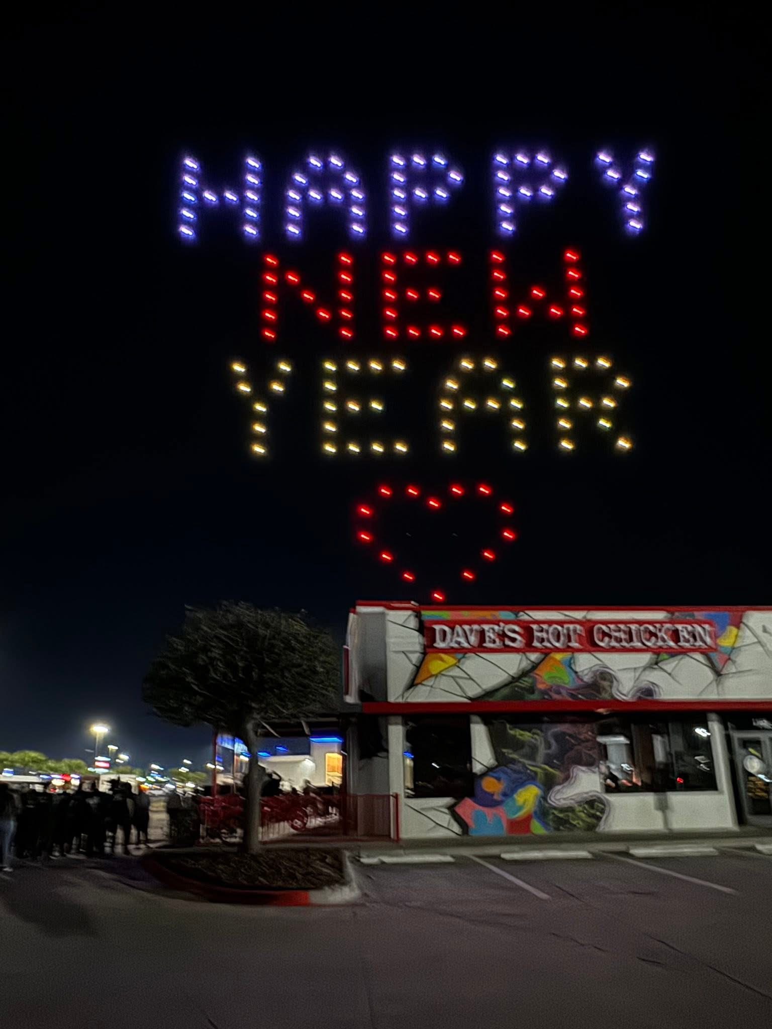 Drone light show event