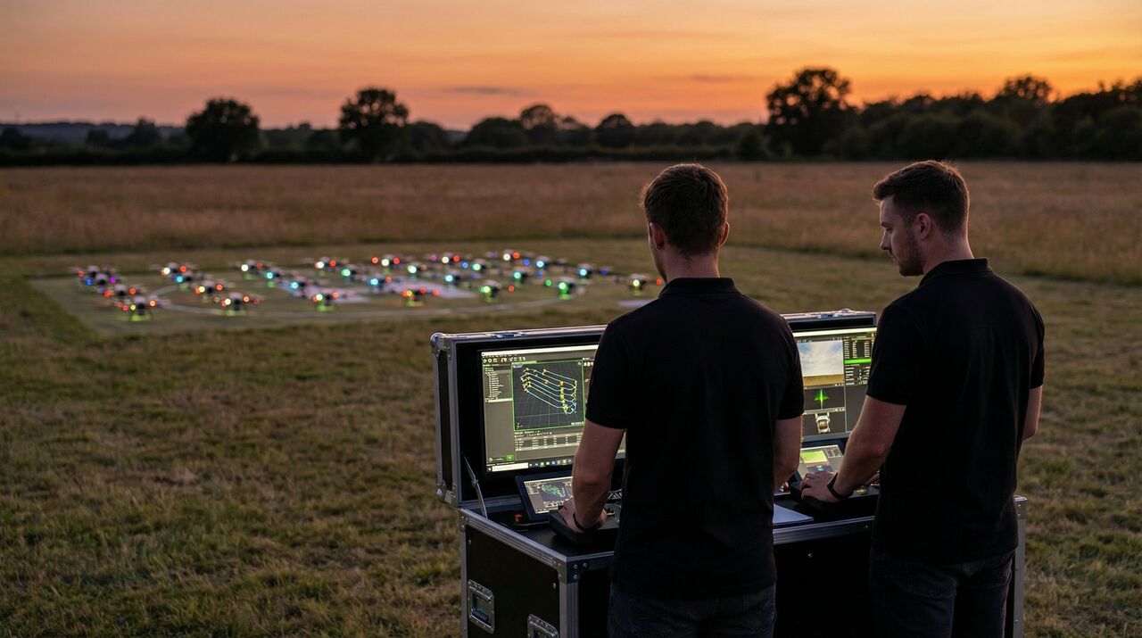 Drone show planning and technology